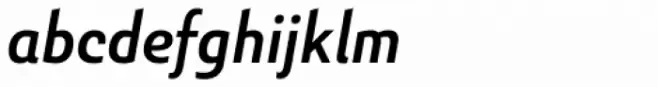 Senlot Sans Condensed Demi Italic