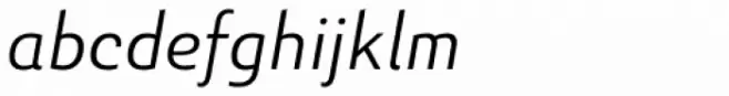 Senlot Sans Extended Light Italic
