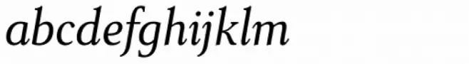 Senlot Serif Norm Regular Italic