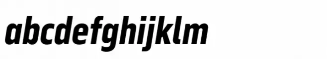 Serca Condensed Bold Italic