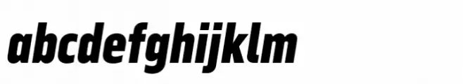 Serca Condensed Extra Bold Italic