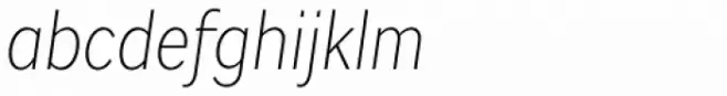 Sole Sans Condensed Light Italic