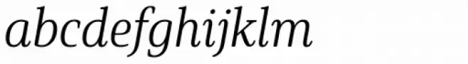 Solitas Serif Cond Light Italic