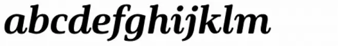Solitas Serif Ext Ex Bold Italic