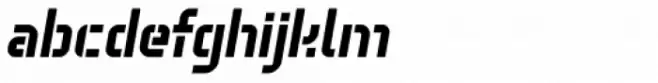 Technical Stencil VP Bold Oblique