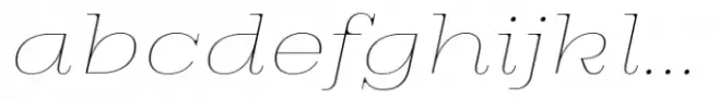 Thawilak Serif Thin Italic