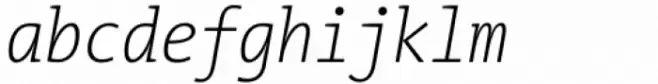 TheMix Mono Condensed ExtraLight Italic