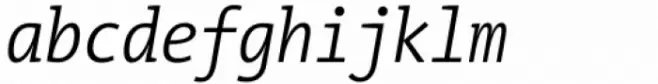 TheMix Mono Condensed SemiLight Italic