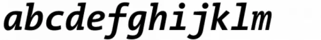 TheMix Mono SemiCondensed Bold Italic