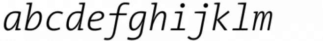 TheMix Mono SemiCondensed Light Italic
