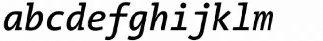TheMix Mono SemiCondensed SemiBold Italic