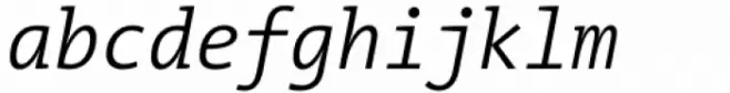 TheMix Mono SemiCondensed SemiLight Italic