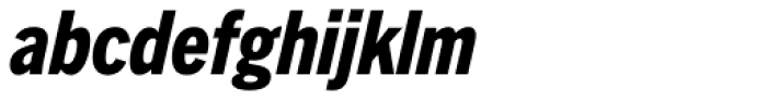 Trade Gothic Next Pro Condensed Heavy Italic