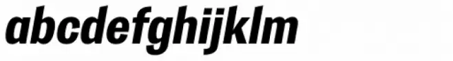 Trivia Gothic S3 SemiCondensed Heavy Italic