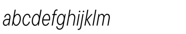 TT Commons Pro Condensed Light Italic