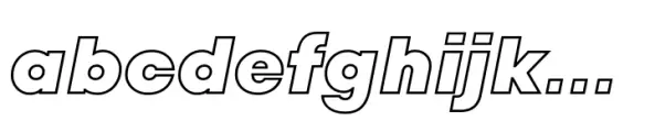 TT Fors Black Outline Italic