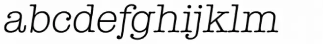 Typewriter Serial Light Italic