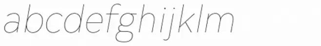 Typold Condensed Extra Thin Italic