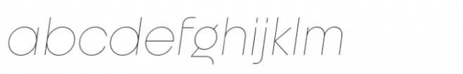 Unigeo 32 Thin Italic