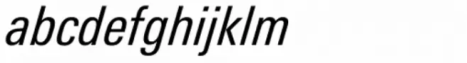 Univers Next Pro 421 Condensed Italic