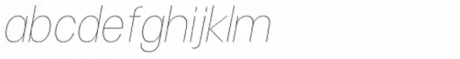 Vayu Sans Ultralight Italic