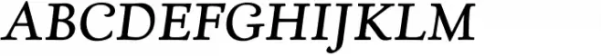 Village Std Italic Small Caps