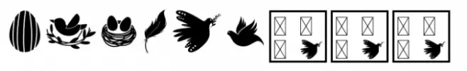 White Birds Clipart