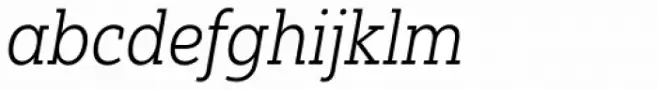 Yorkten Slab Condensed Light Italic