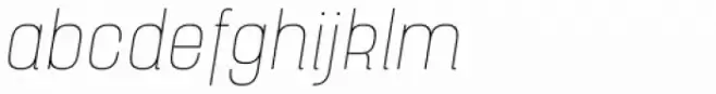 Yoshida Soft Thin Condensed Italic
