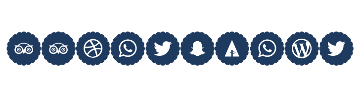 Bottons Social Media 2019 font — Lorem ipsum body text preview