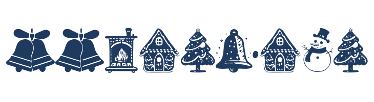 American Christmas Symbols Regular font — Lorem ipsum body text preview