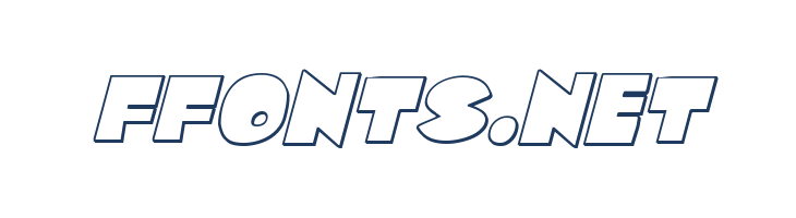 Zounderkite Outline Italic font — Lorem ipsum body text preview