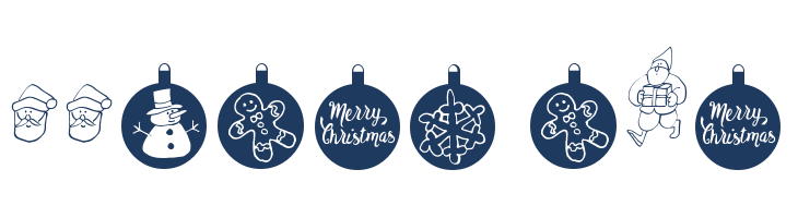 Merry Christmas font — Lorem ipsum body text preview